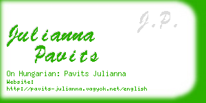 julianna pavits business card